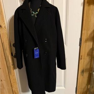 Classic Black Women's Pea Coat